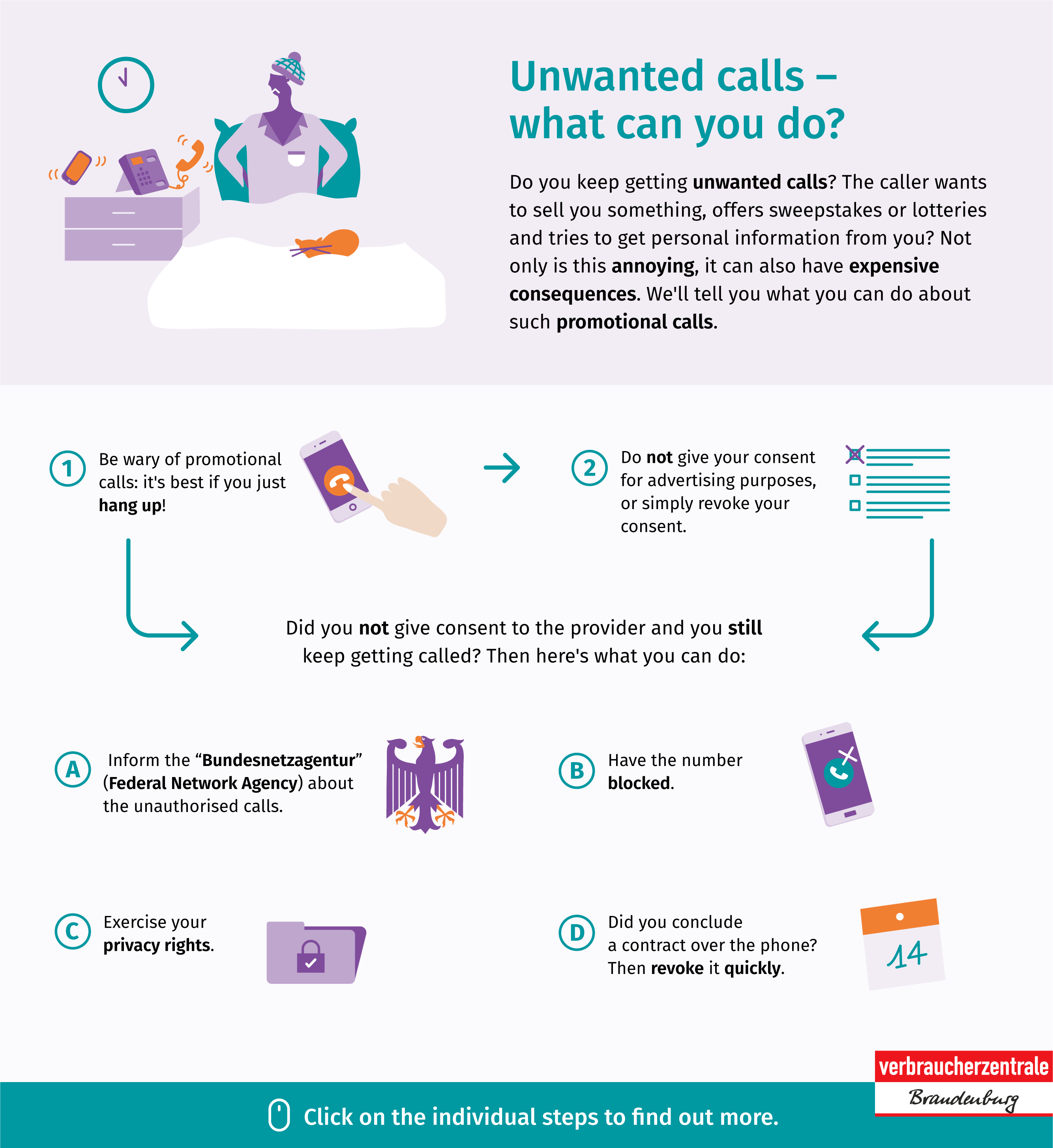 We’ll show you what you can do about unwanted calls with our interactive infographic.