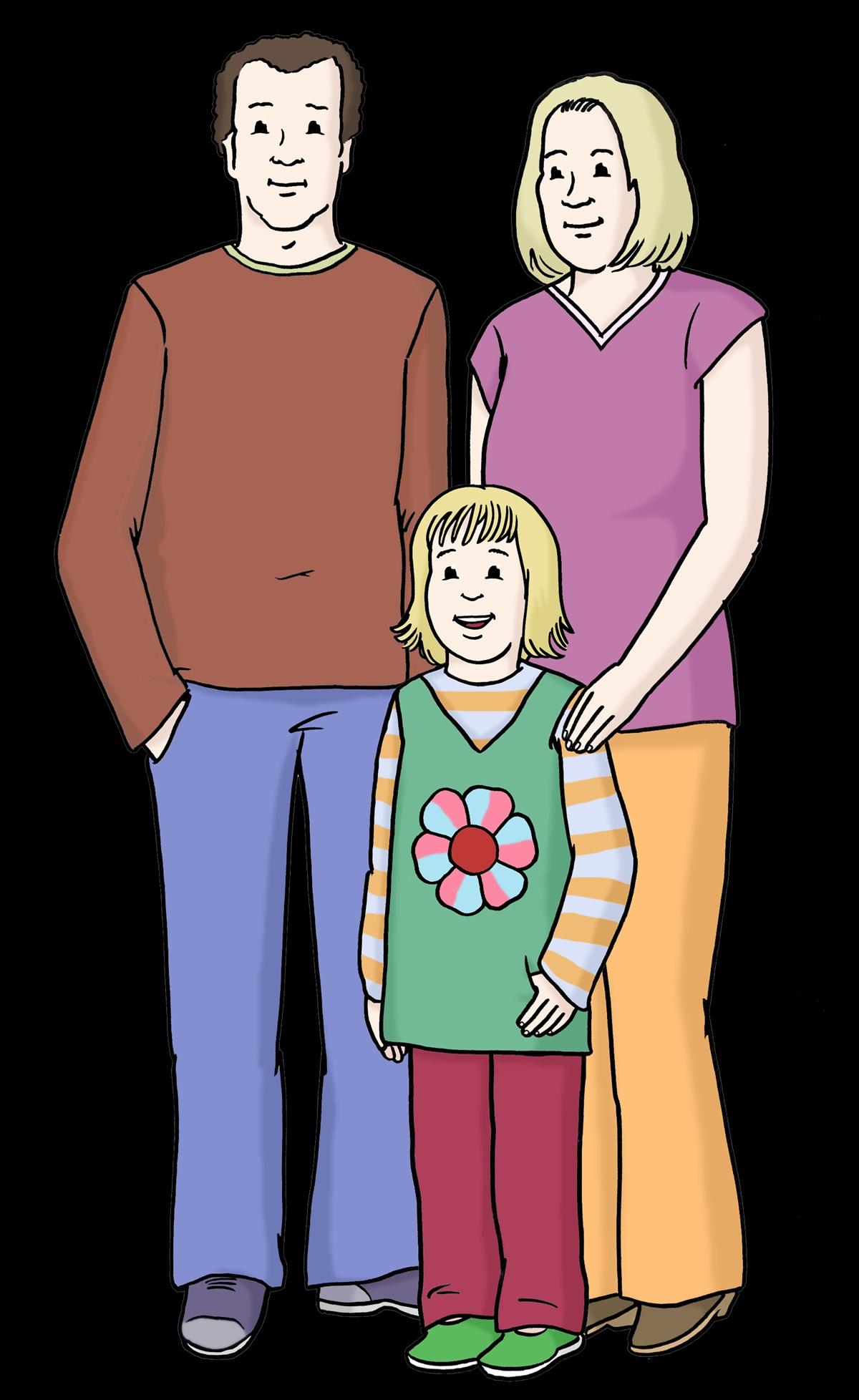 Eltern mit einem Kind