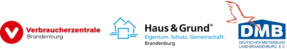 Logos Verbraucherzentrale, Haus & Grund, Mieterbund