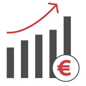 Symbol_Grafik steigende Inflationsrate 