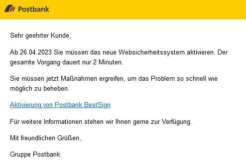 Phishing Postbank