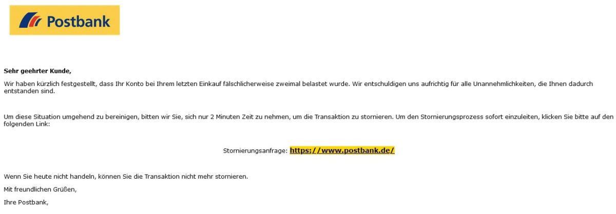 Postbank Phishing