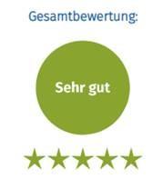 5-Sterne-Bewertung von verbraucherbildung.de für das Unterrichtsmaterial "Social-Media-Algorithmen"
