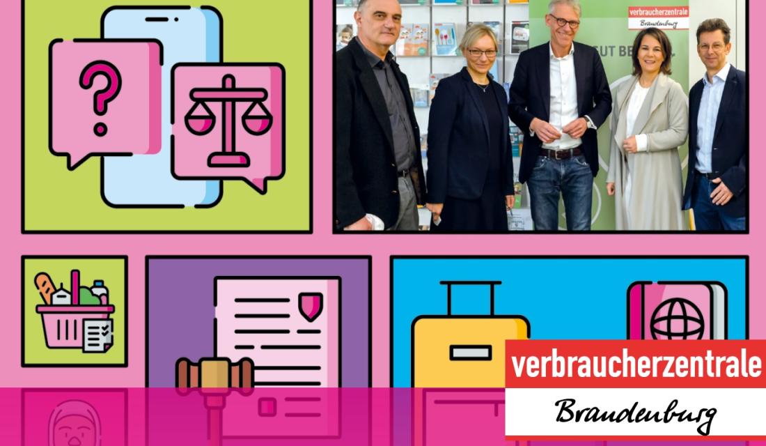 Titelbild Jahresbericht  der Verbraucherzentrale Brandenburg 2022/23