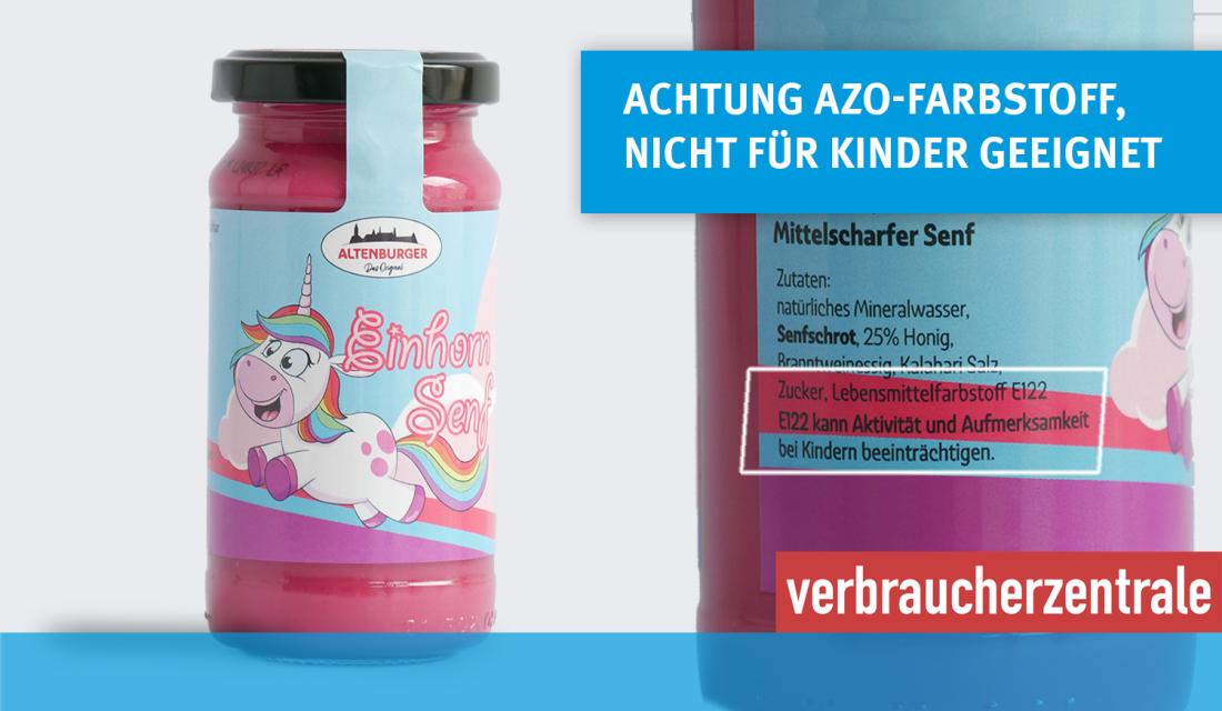 Einhorn-Senf mit Störer