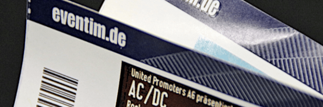 Tickets des Anbieters eventim