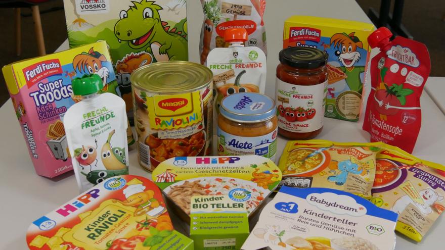 Marktcheck Kinder-Convenience Food VZB 2020 Produktauswahl Stichprobe