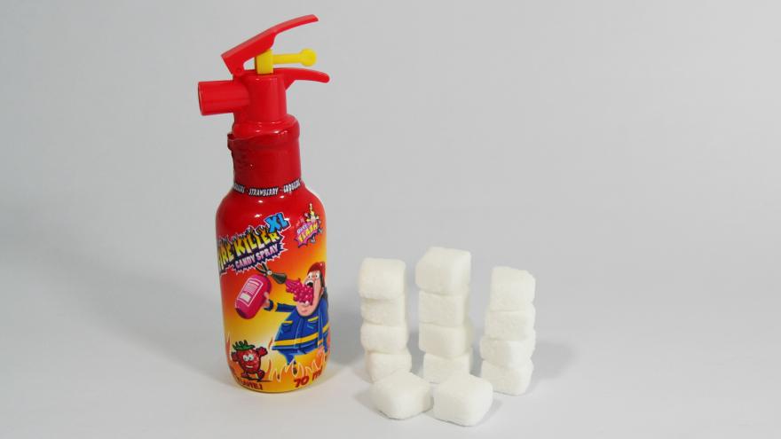 Kinderlebensmittel Feuerlöscher Zuckerwürfel VZB