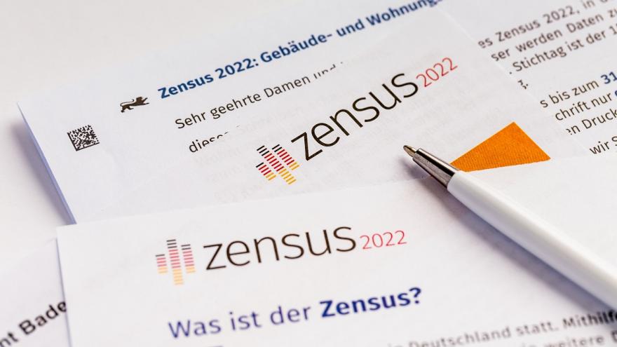 Formulare mit der Aufschrift Zensus