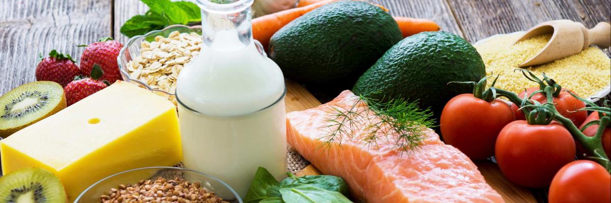 Auswahl Lebensmittel Ernährung