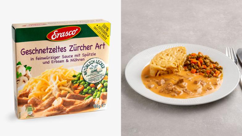 VZB Fotostrecke Convenience Food Geschnetzeltes Zürcher Art Erasco © Jule Frommelt