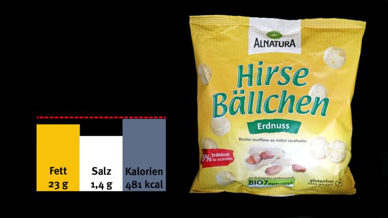 „Hirsebällchen Erdnuss“ von Alnatura