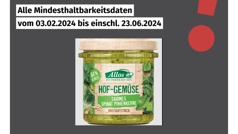 Rückruf Allos Hofgemüse Metallteile