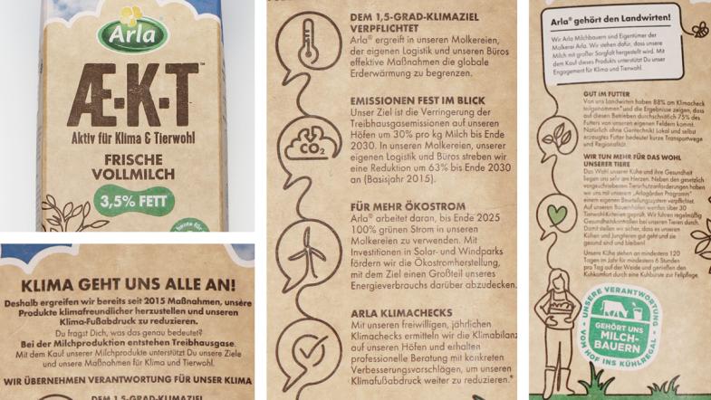  Marktcheck zu Klimawerbung: Milch