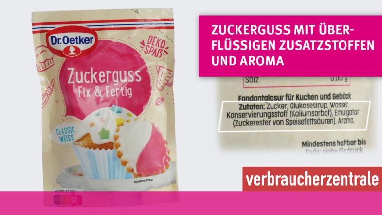 Zuckerguss "Fix und fertig" mit Störer