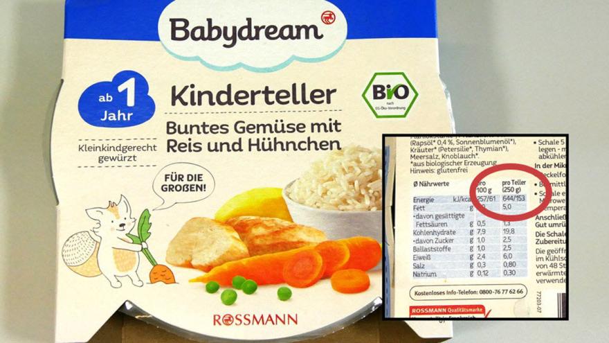 Marktcheck Kinder-Convenience-Food VZ Brandenburg Babydream Kinderteller 2020